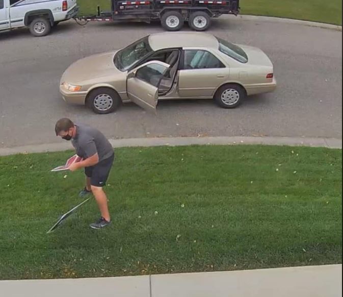 removing yard signs